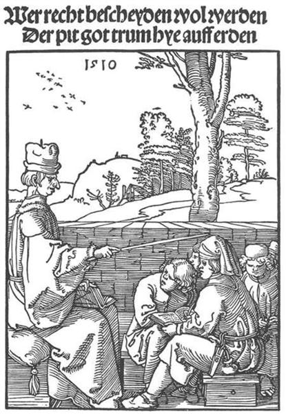 Школьный учитель, 1510 - Альбрехт Дюрер