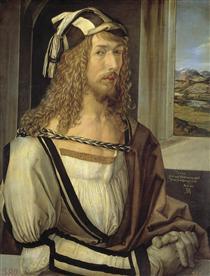 Selbstporträt im Alter von 26 Jahren - Albrecht Dürer