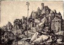 St Anthony at the City - Albrecht Dürer