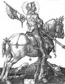 St George on Horseback - Albrecht Dürer
