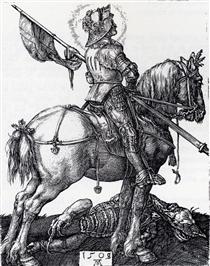 St. George On Horseback - Albrecht Durer