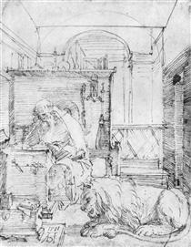 St. Jerome in His Study - Альбрехт Дюрер