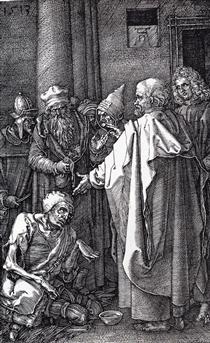 St. Peter And St. John Healing The Cripple - Albrecht Dürer