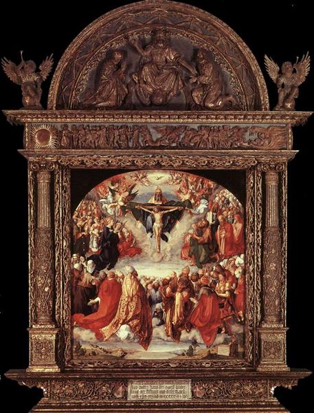 The Adoration of the Holy Trinity (Landauer Altar), 1511 - Альбрехт Дюрер