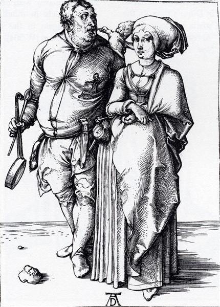 Повар и его жена, 1496 - Альбрехт Дюрер