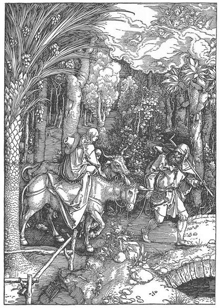 Бегство в Египет, 1511 - Альбрехт Дюрер