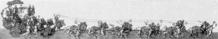 The great chariot, 1518 - Альбрехт Дюрер