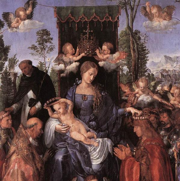 Праздник венков из роз (фрагмент), 1506 - Альбрехт Дюрер