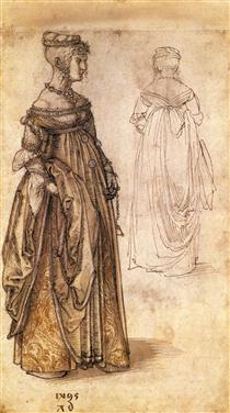 Two Venetian women - Альбрехт Дюрер