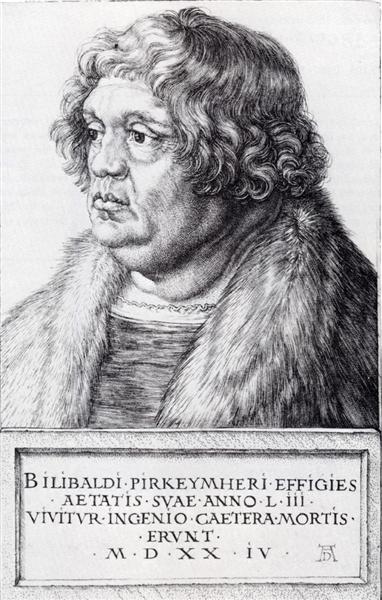 Willibald Pirckheimer, 1524 - Albrecht Dürer