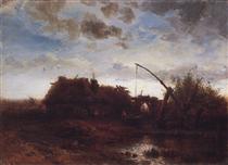 At the well - Aleksey Savrasov