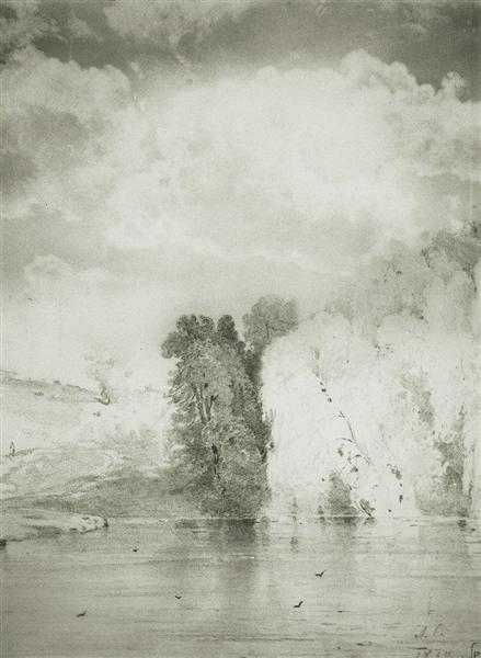 Trees near the lake, 1868 - Aleksey Savrasov