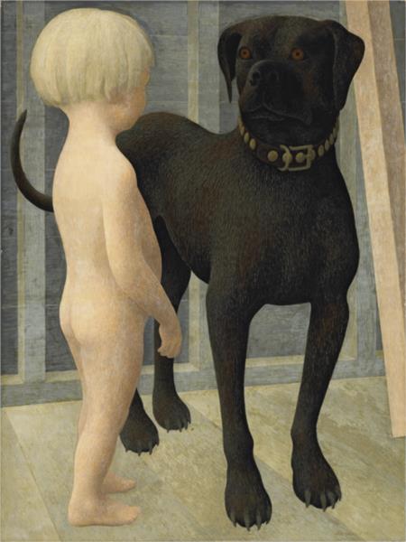 Child and Dog, 1952 - Алекс Колвилл