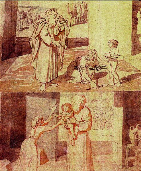The Prophet Elijah and the widow sareptana - Alexander Andrejewitsch Iwanow
