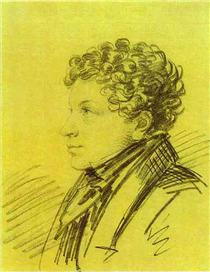 Portrait of Leo Pushkin - Aleksander Orłowski