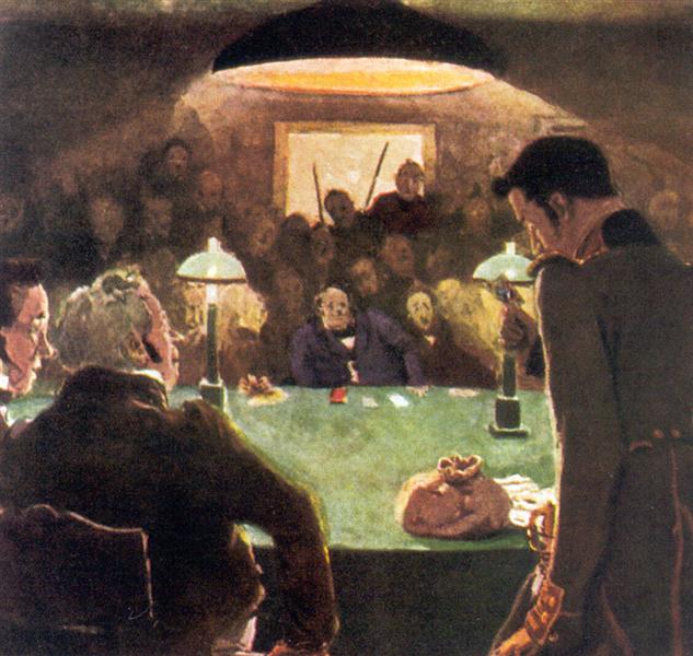At the gambling house, 1910 - Alexandre Benois