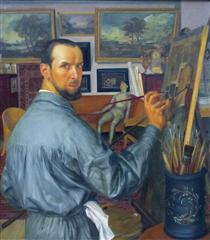Self-portrait - Alexander Jewgenjewitsch Jakowlew