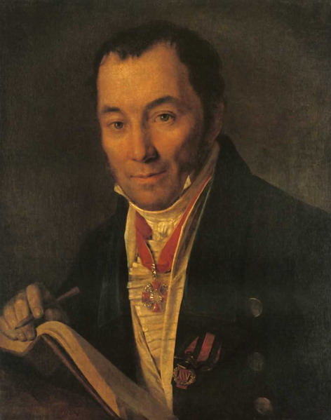 Portrait of P.V. Havskoy, 1827 - Алексей Венецианов