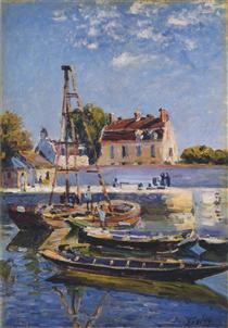 Boats - Alfred Sisley