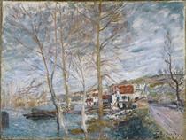 Inondation à Moret - Alfred Sisley