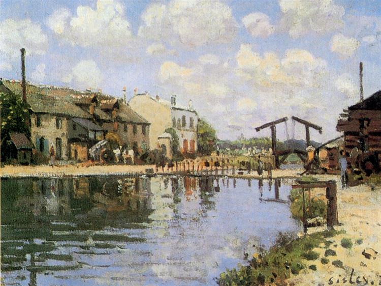 The Canal Saint Martin, 1872 - Alfred Sisley