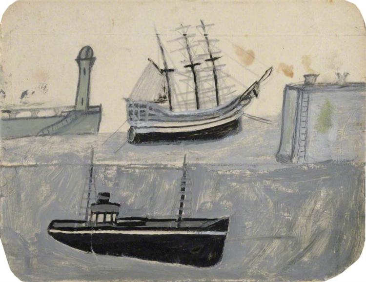 Ships in Harbour - Alfred Wallis