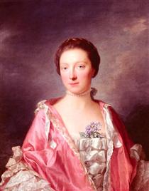 Portrait Of Elizabeth Gunning, Duchess Of Argyll - Аллан Рэмзи