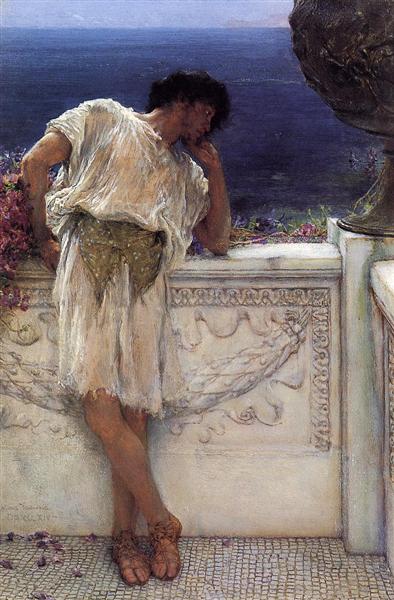 The Poet Gallus Dreaming, 1892 - 勞倫斯·阿爾瑪-塔德瑪