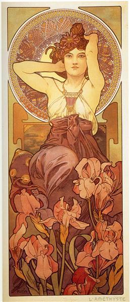 Amethyst, 1900 - Alfons Mucha