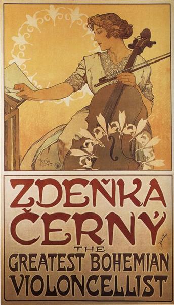 Zdenka Cerny, 1913 - Alfons Mucha
