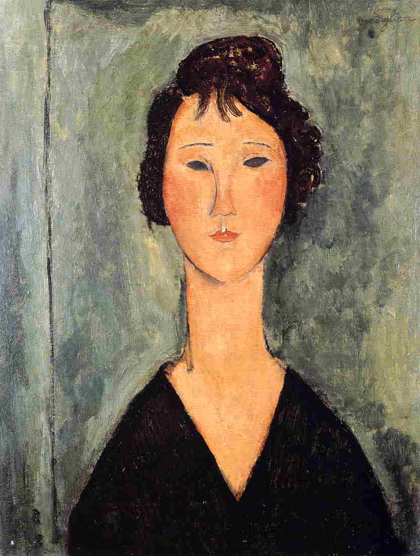 Portrait Of A Woman 1919 Amedeo Modigliani WikiArt Org   Portrait Of A Woman 1919 