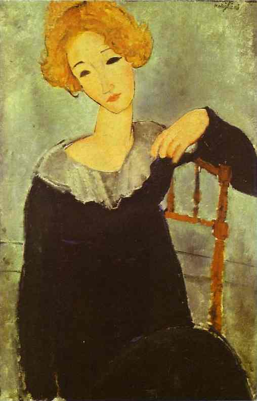 Woman with red hair, 1917 - Amedeo Modigliani - WikiArt.org