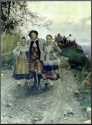 Lucky with the ladies, c.1884 - Андерс Цорн