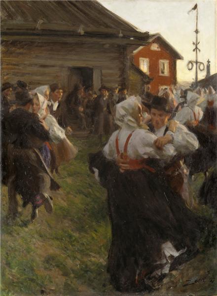 Midsummer dance, 1903 - Андерс Цорн
