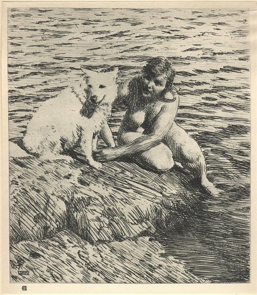 Sappho, 1917 - Anders Zorn