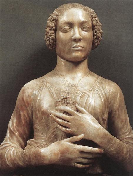 Portrait of a Woman, c.1475 - c.1480 - Andrea del ...