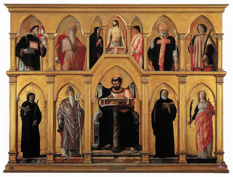 Поліптих святого Луки, 1453 - 1455 - Андреа Мантенья