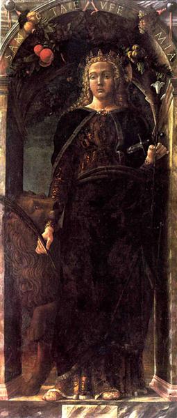 Св. Євфимія, 1454 - Андреа Мантенья