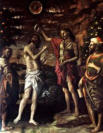 O Batismo de Cristo - Andrea Mantegna