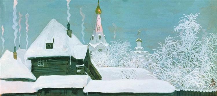 Winter Morning, 1903 - Andrei Ryabushkin