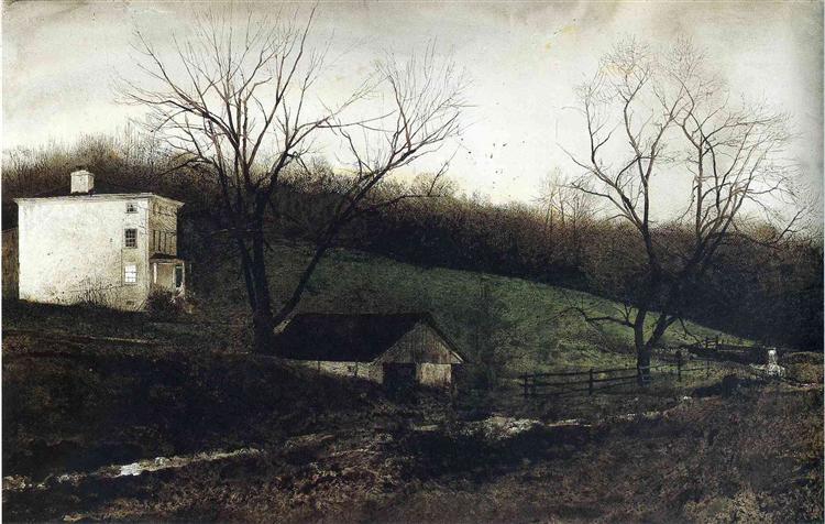 Evening At Kuerners, 1970 - Andrew Wyeth