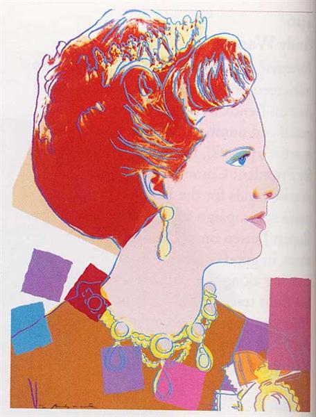 Queen Margrethe II Of Denmark, 1985 - Andy Warhol