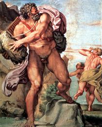 Polyphemus Attacking Acis and Galatea - Annibale Carracci