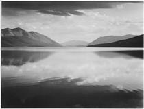 Evening, McDonald Lake, Glacier National Park - Ансель Адамс
