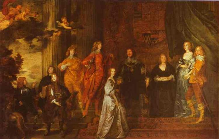 Philip, 4th Earl of Pembroke and His Family, c.1630 - Антоніс ван Дейк