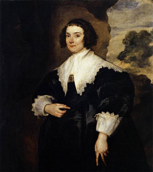 Portrait of Isabella van Assche, Wife of Justus van Meerstraten (d.1639) 1634 35 (oil on canvas), 1634 - 1635 - 范戴克