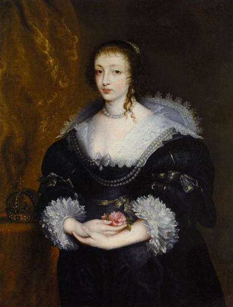 Portrait of Queen Henrietta Maria, 1632 - Antoine van Dyck
