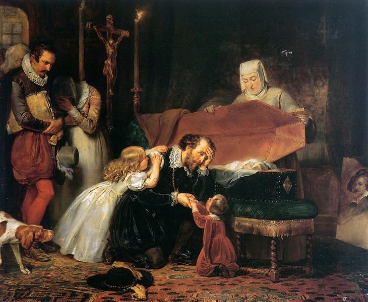 Rubens mourning his wife - Antoine van Dyck