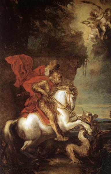 St George and the Dragon - Antoon van Dyck