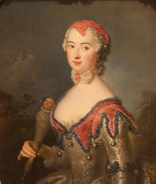 Portrait of Charlota Fredrika Sparre - Antoine Pesne